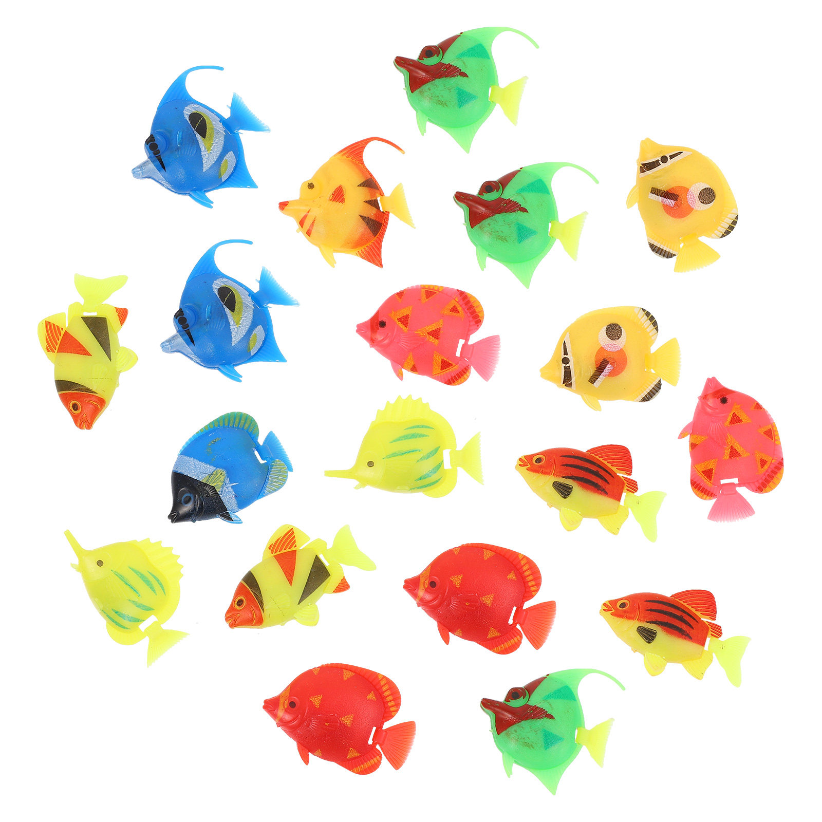 Aquarium Marine Color - 20 шт. искусственных тропических рыбок из