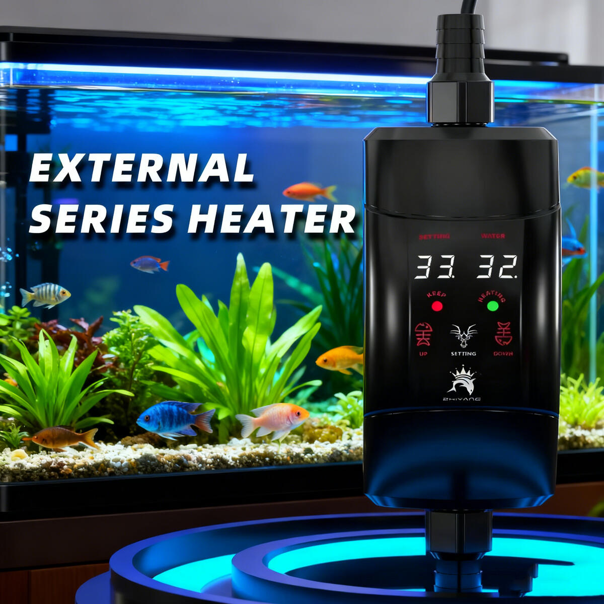 Marine Aquarium Heater - Внешний нагревательный стержень 300 Вт -