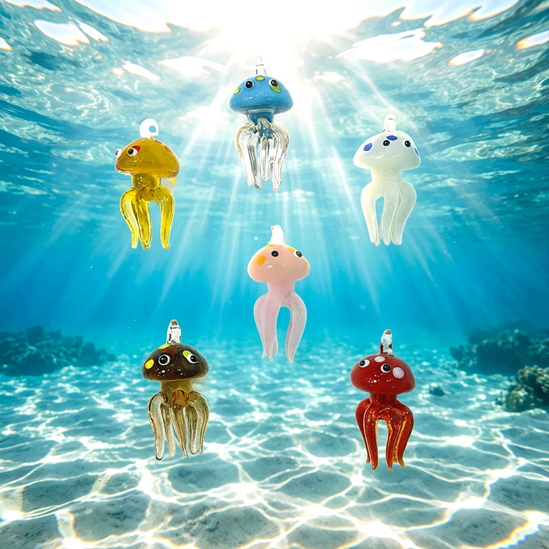 Стеклянная мини подвеска медуз – обзор и цена Aquarium Marine Color