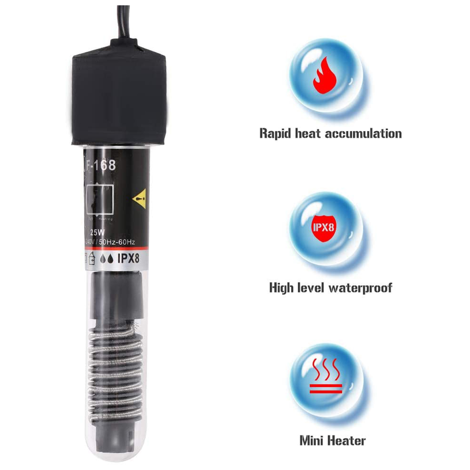 Мини-нагреватель для аквариума – обзор и цена Marine Aquarium Heater