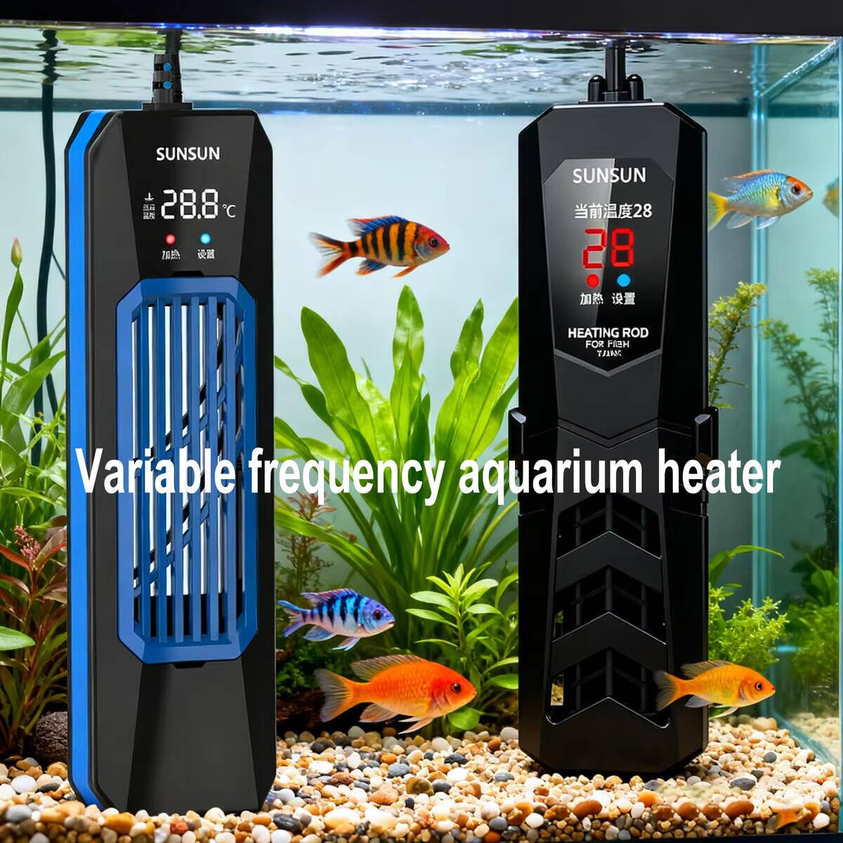 50-1000 Вт новый SUNSUN PTC AR – обзор и цена Marine Aquarium Heater